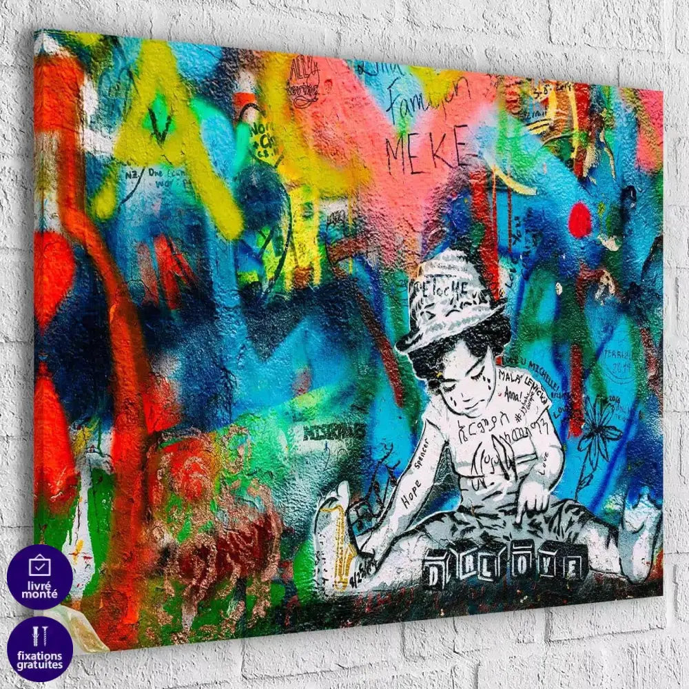 Tableau Street Art Dj Boy's - Montableaudeco