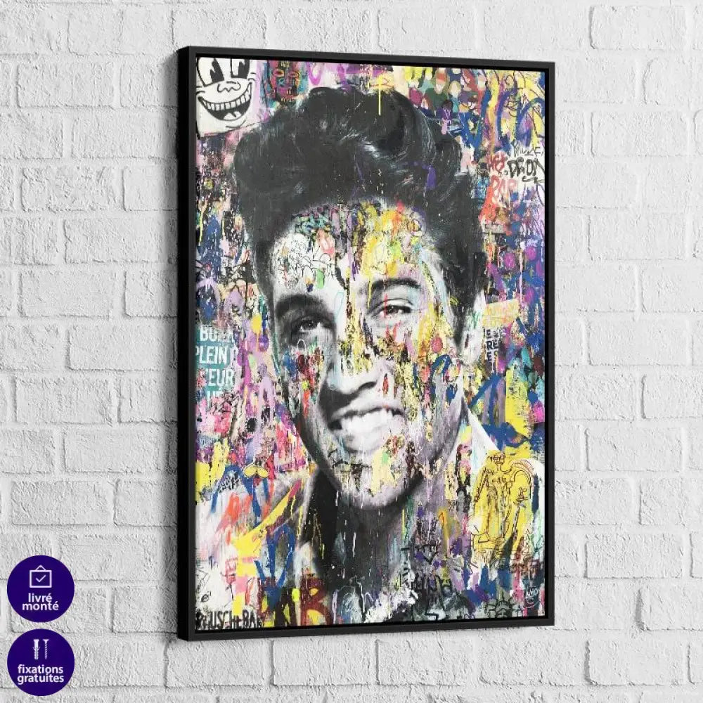Tableau Street Art Elvis Presley - Montableaudeco