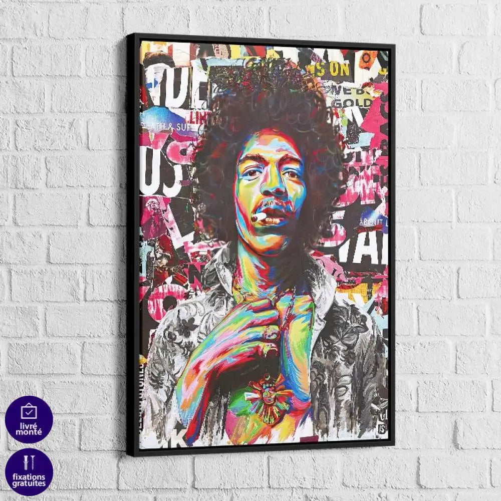 Tableau Street Art Jimi Hendrix - Montableaudeco