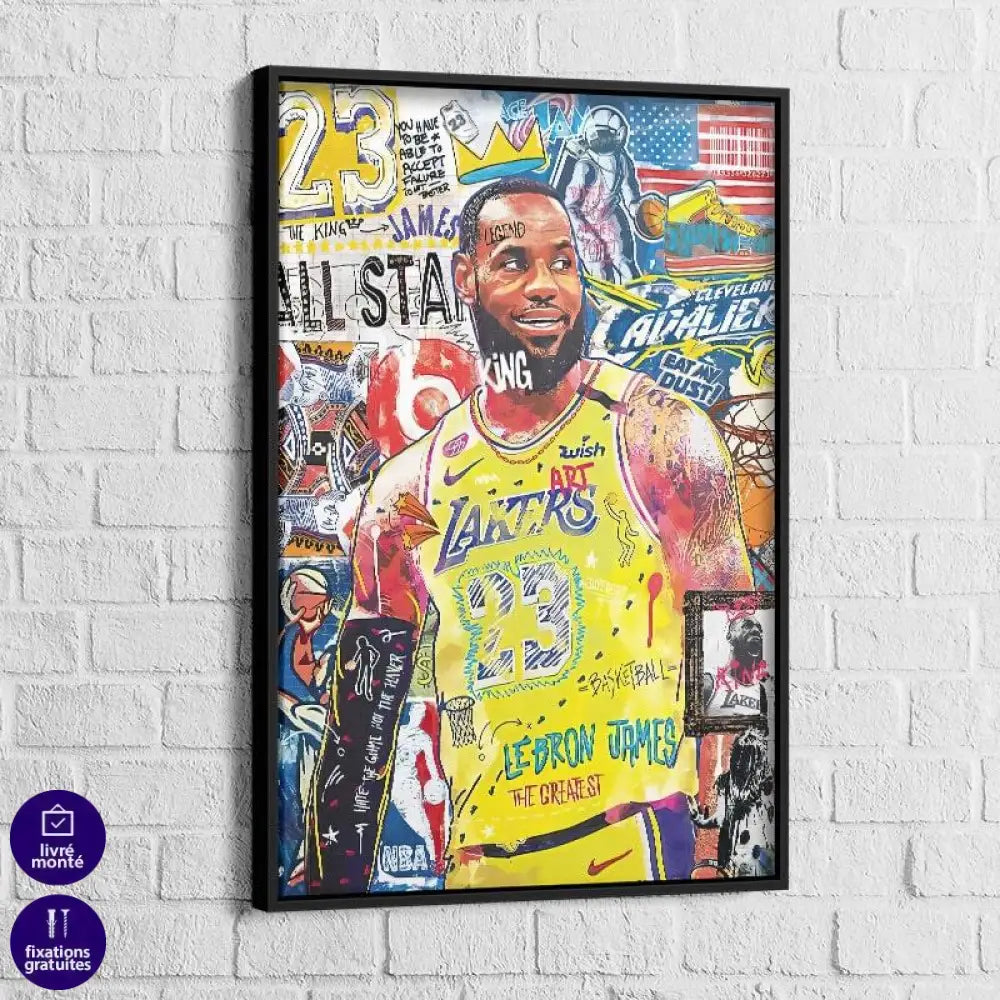 Tableau Street Art King James - Montableaudeco