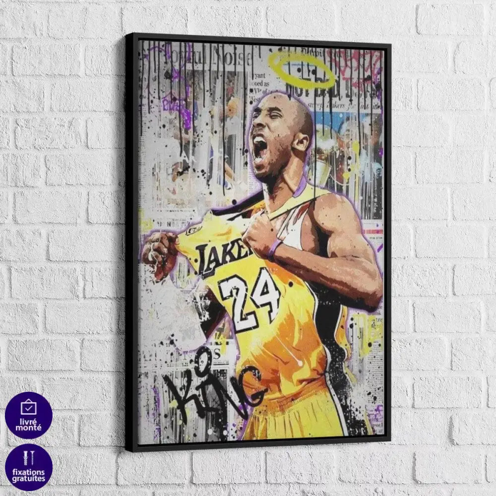 Poster Street Art Kobe Bryant - Montableaudeco