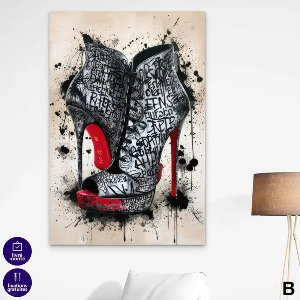 Tableau Street Art Louboutin | Profitez des Promos & Livraison Offerte