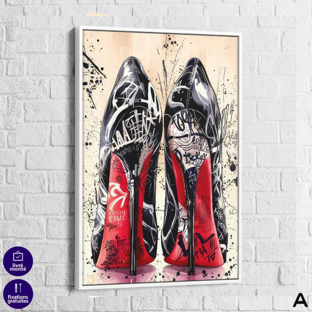 Tableau Street Art Louboutin | Profitez des Promos & Livraison Offerte