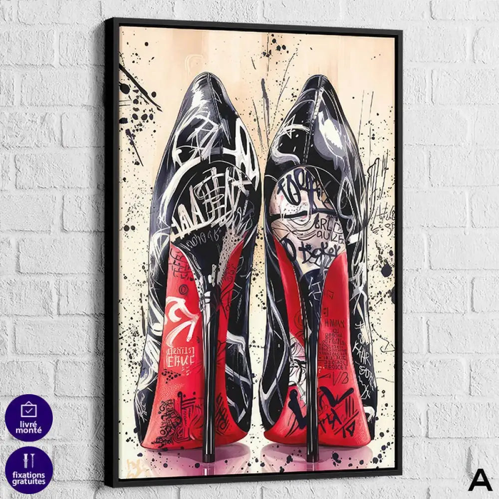 Tableau Street Art Louboutin | Profitez des Promos & Livraison Offerte