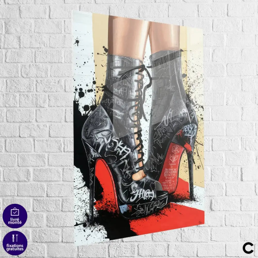 Tableau Street Art Louboutin | Profitez des Promos & Livraison Offerte