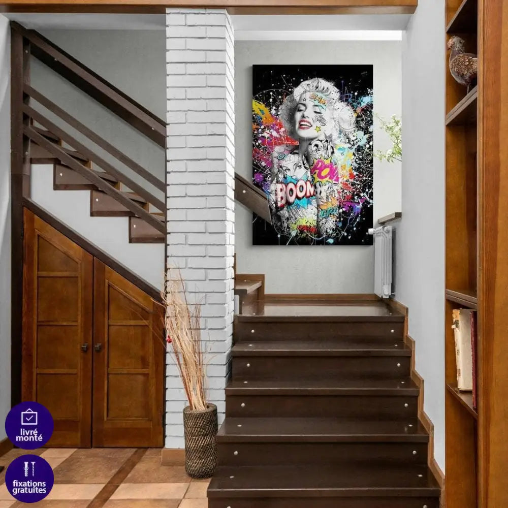 Tableau Street Art Marylin Monroe Graffiti - Montableaudeco