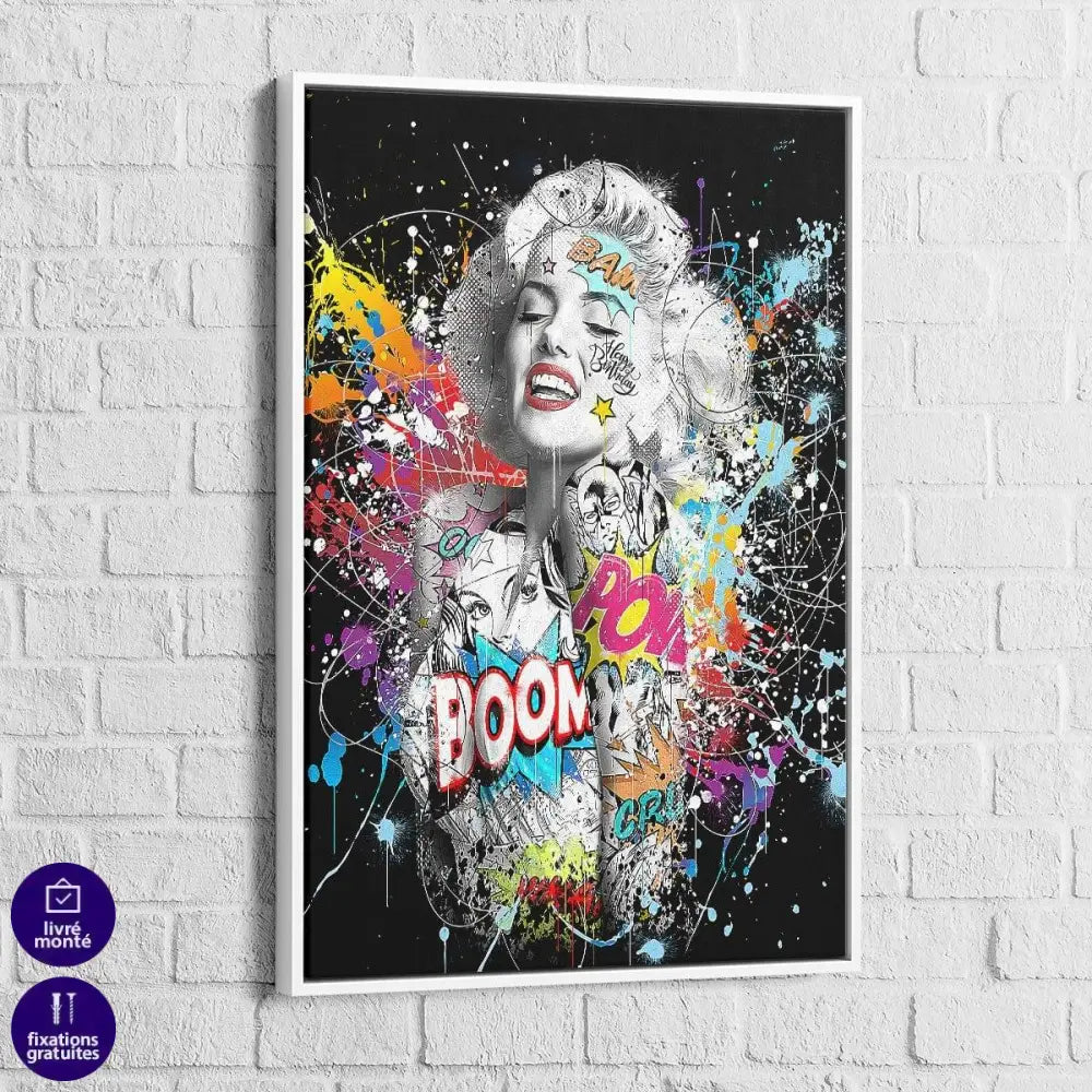 Tableau Street Art Marylin Monroe Graffiti - Montableaudeco