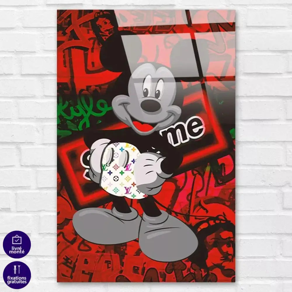 Tableau Street Art Mickey Supreme - Montableaudeco