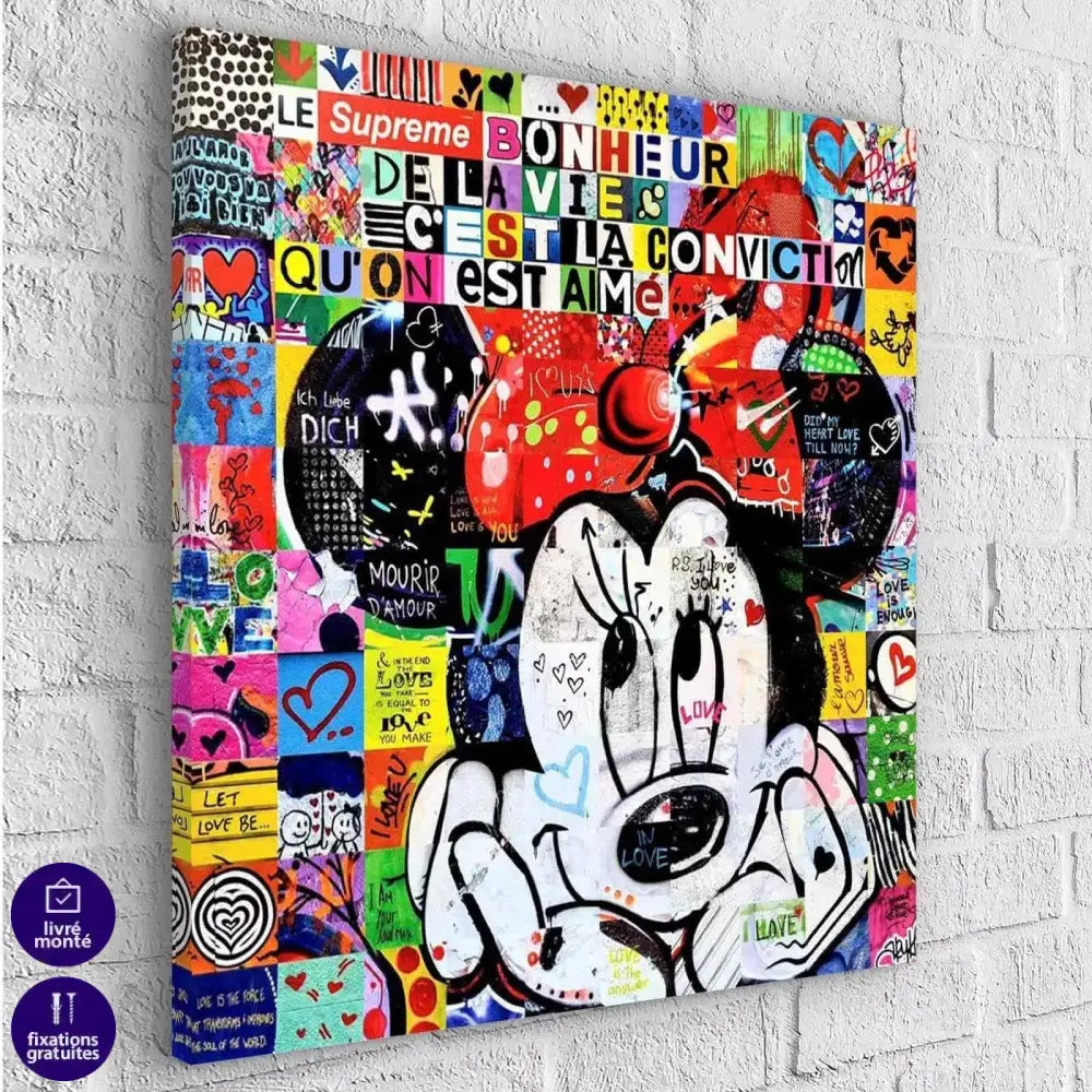 Tableau Street Art Minnie - Montableaudeco