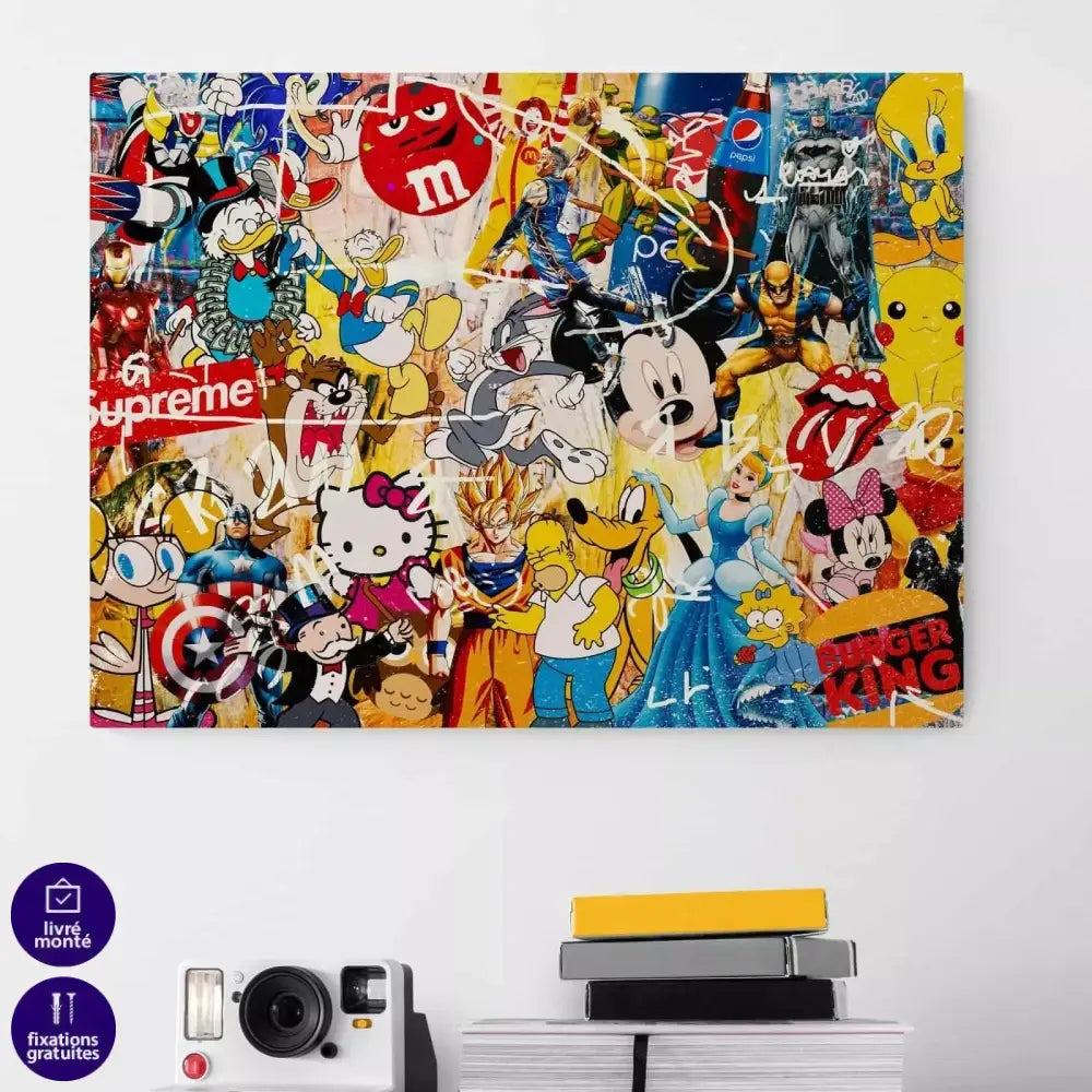 Tableau Street Art Pop Culture - Montableaudeco