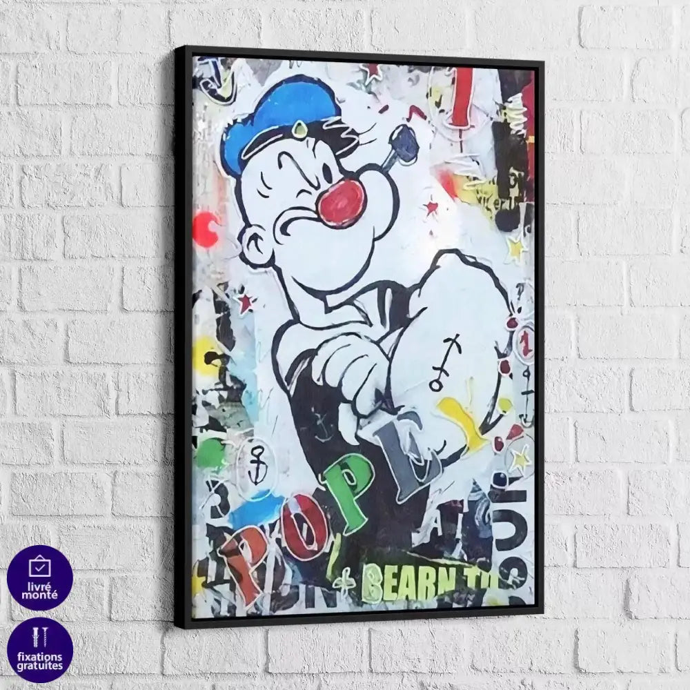 Tableau Street Art Popeye Urbain - Montableaudeco
