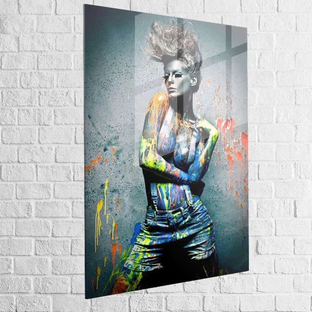 Tableau Street Art Rébellion Colorée 40x60cm / Plexiglas Tableau Street art