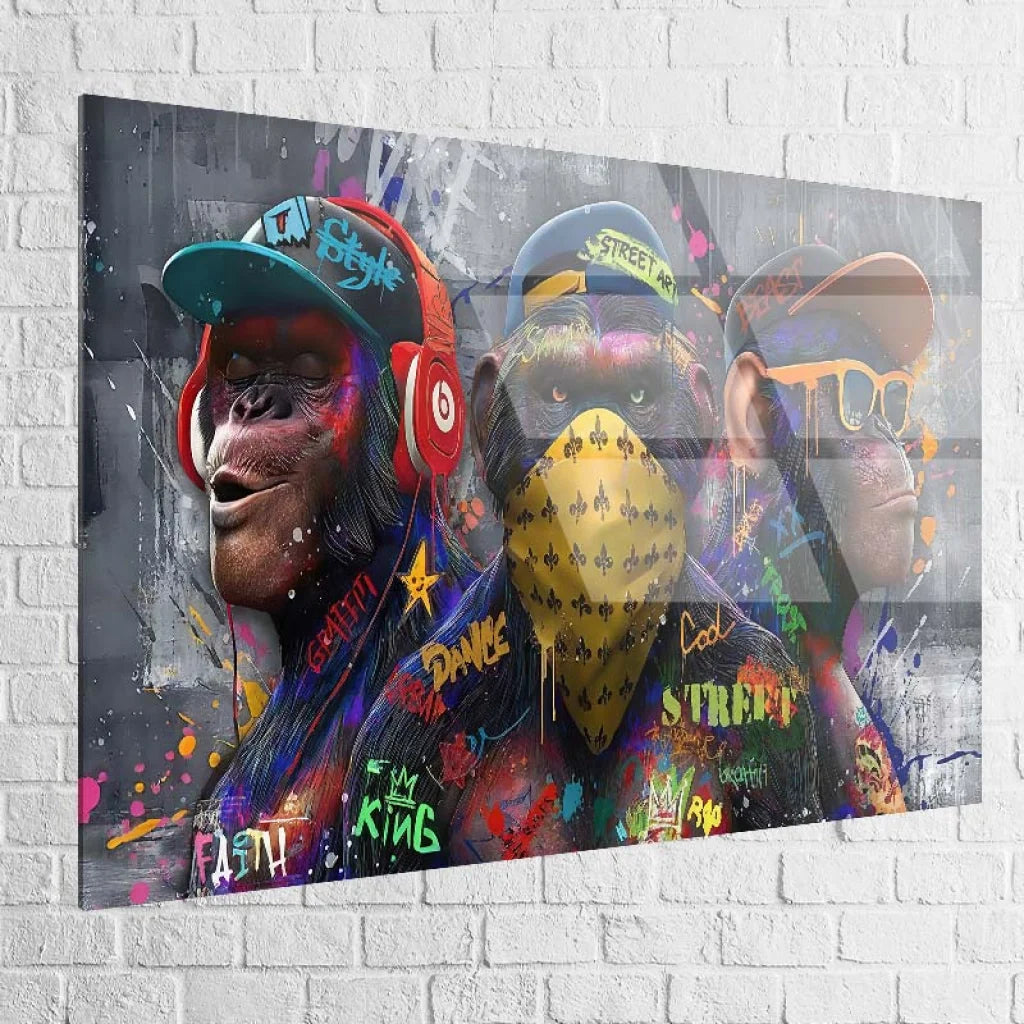 Version plexiglas, rendu brillant et couleurs profondes pour intérieur moderne