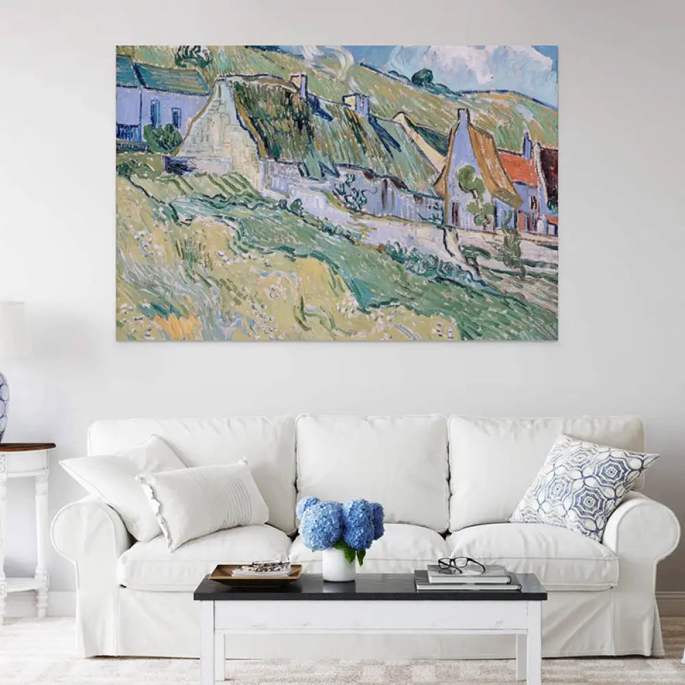 tableau van gogh les chaumières A