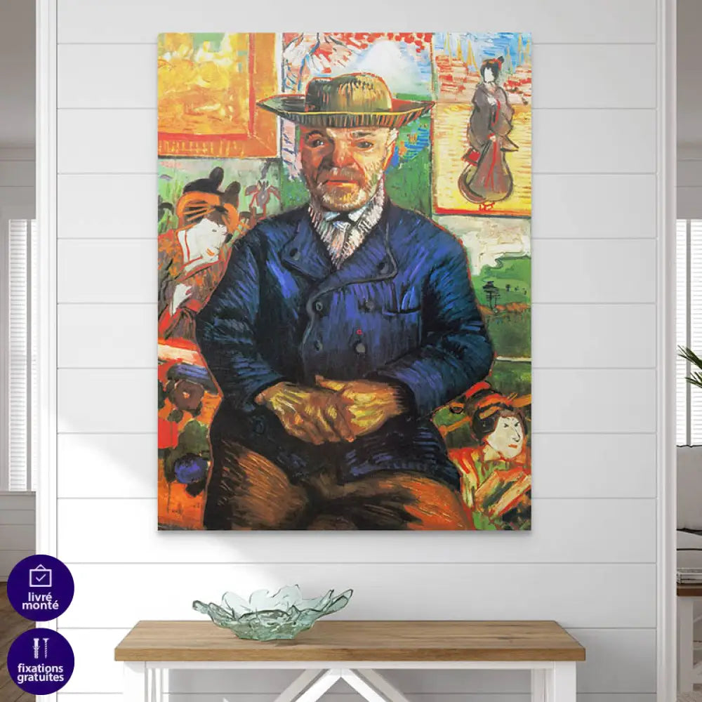 Tableau Van Gogh | Portrait du père Tanguy b