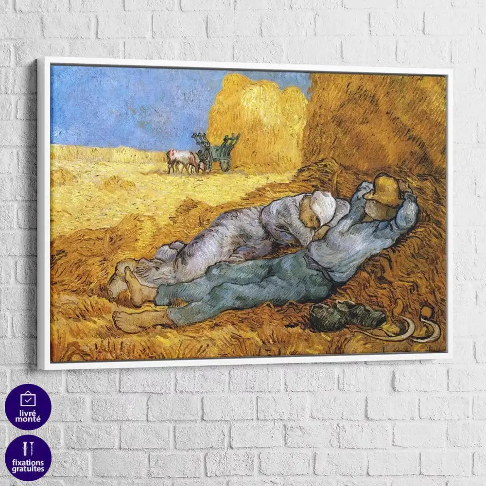 Tableau Vincent Van Gogh La Sieste - Montableaudeco