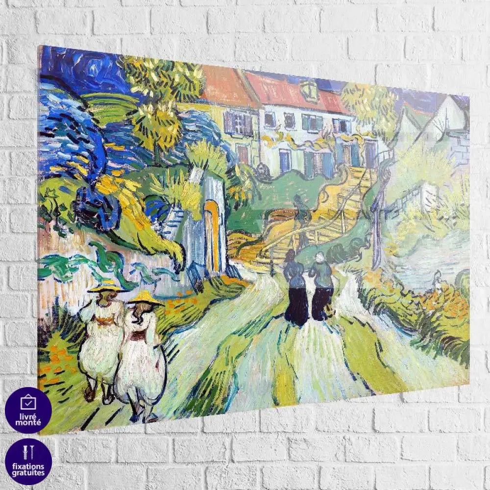 Tableau Vincent Van Gogh L'escalier d'Auvers - Montableaudeco