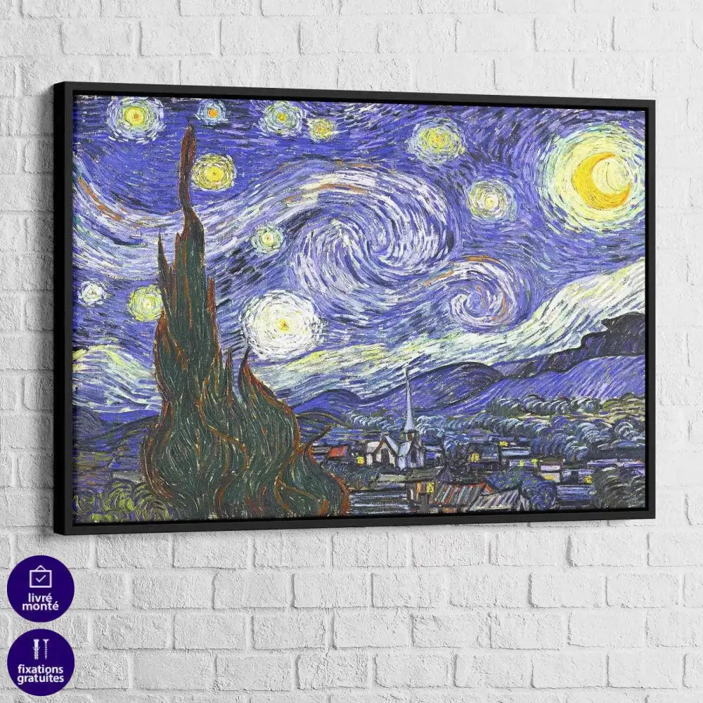 Tableau Vincent Van Gogh Nuit Etoilée - Montableaudeco