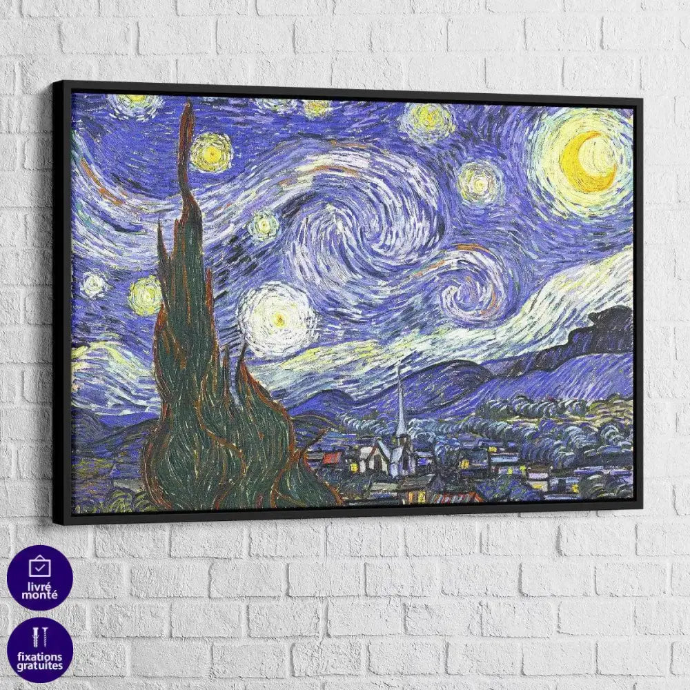 Tableau Vincent Van Gogh Nuit Etoilée - Montableaudeco