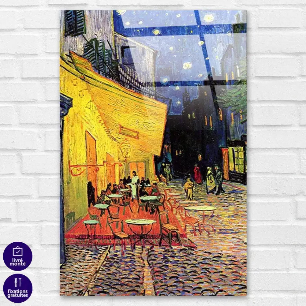 Tableau Vincent Van Gogh Terrasse de Café le Soir - Montableaudeco