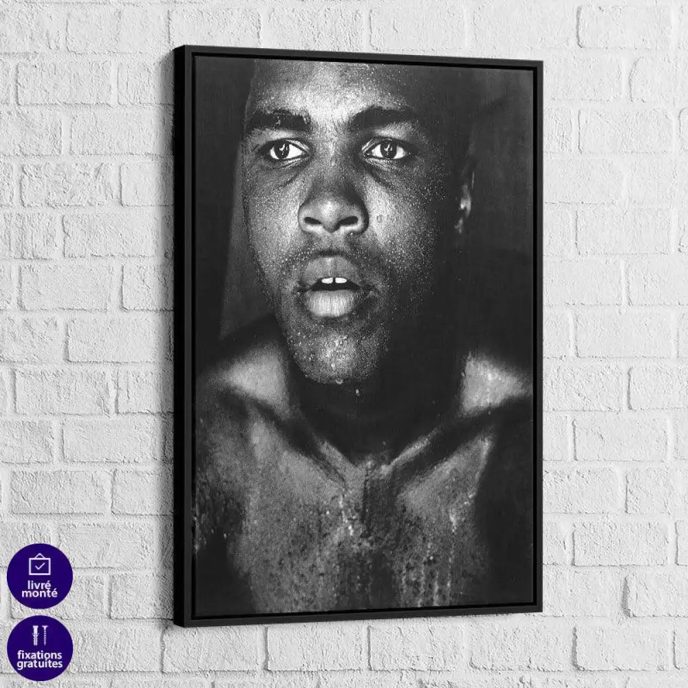 Tableau Vintage Mohamed Ali 1970 - Montableaudeco