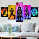 Tableau Naruto 5 Parties Spectre des Shinobi : Éclat de Couleurs - Montableaudeco