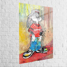 Tableau Street Art Bunny Fashion - Montableaudeco