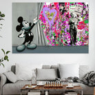 Tableau Street Art Mickey Love Is - Montableaudeco