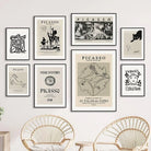 Affiche Picasso Vintage Expo Collection 8 Pièces - Montableaudeco