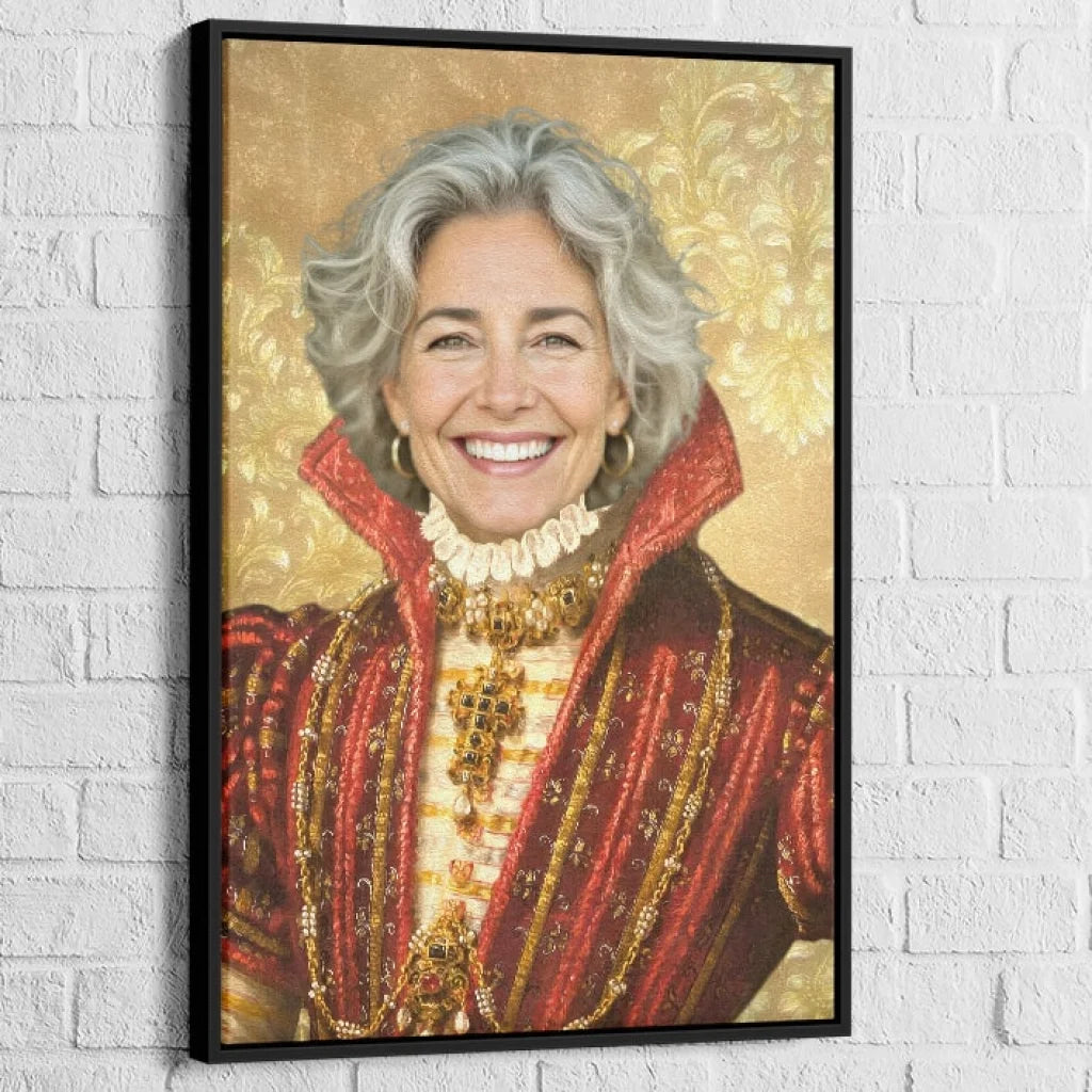 Tableau personnalisé La Reine d'Or avec photo intégrée

