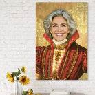 Portrait personnalisé femme type reine ou duchesse

