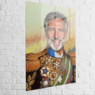 Toile personnalisée style tableau royal pour cadeau unique

