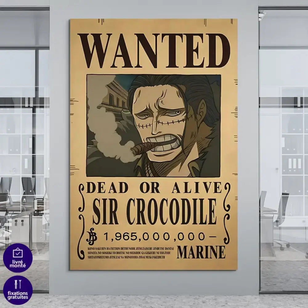Poster One piece Dead or Alive  Crocodile