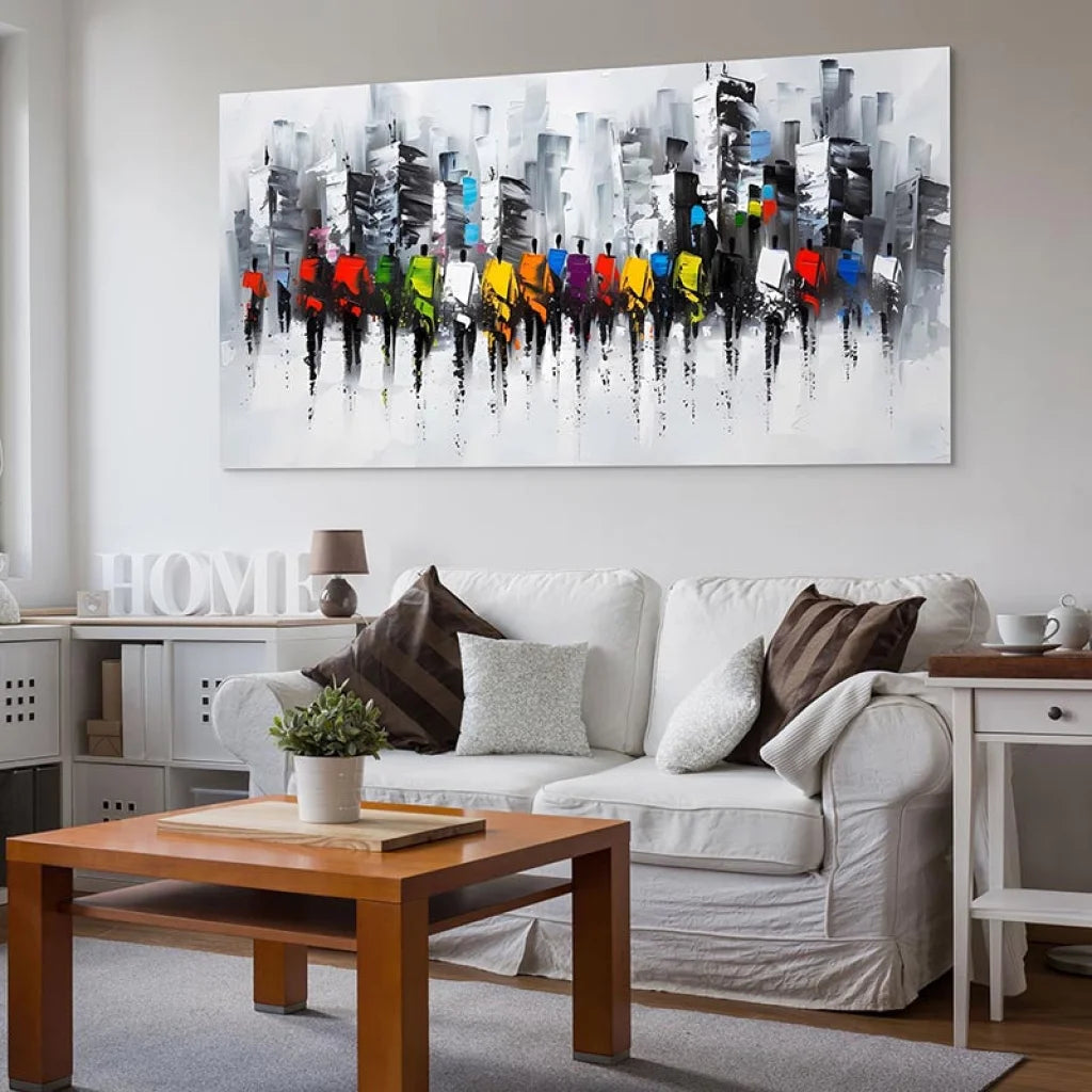 Tableau Abstrait Fusion Métropolitaine Tableau Abstrait