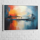 Tableau Abstrait Horizons Contraires 6