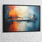 Tableau Abstrait Horizons Contraires 5