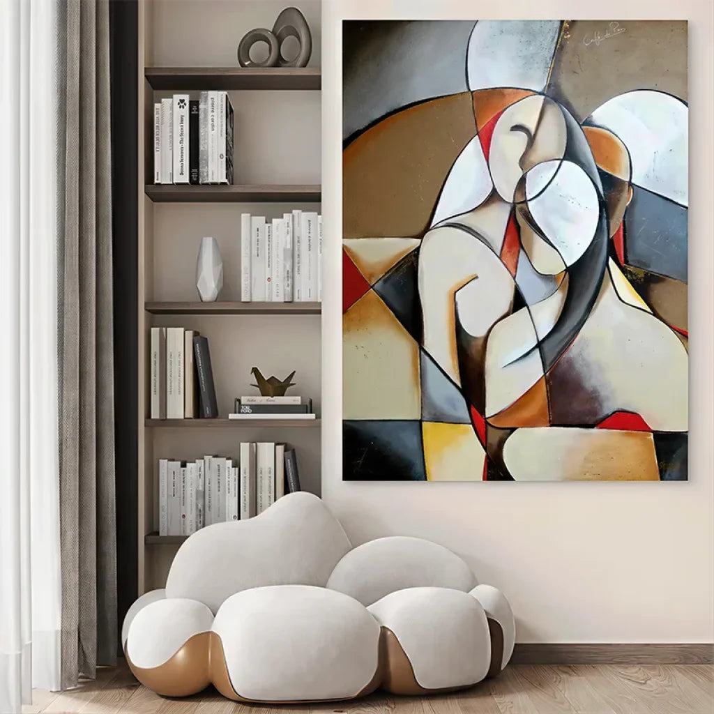 Tableau Abstrait Le Couple Tableau Abstrait