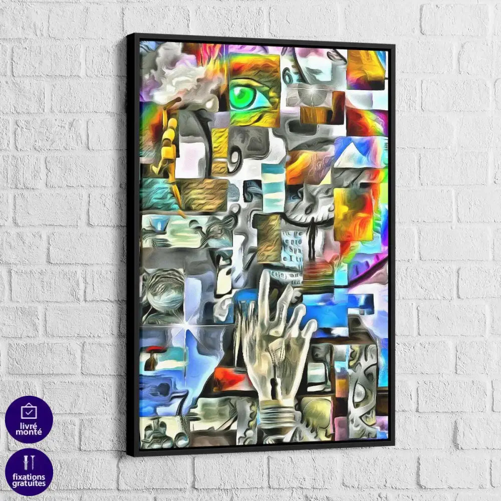 Tableau Abstrait Mécanique du Corp - Montableaudeco