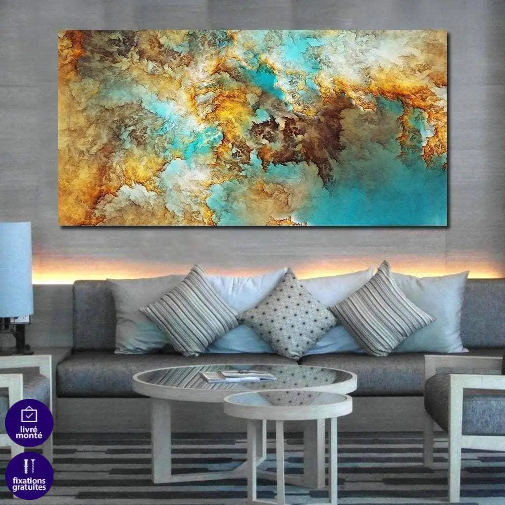 Tableau Abstrait Nouveau Monde - Montableaudeco