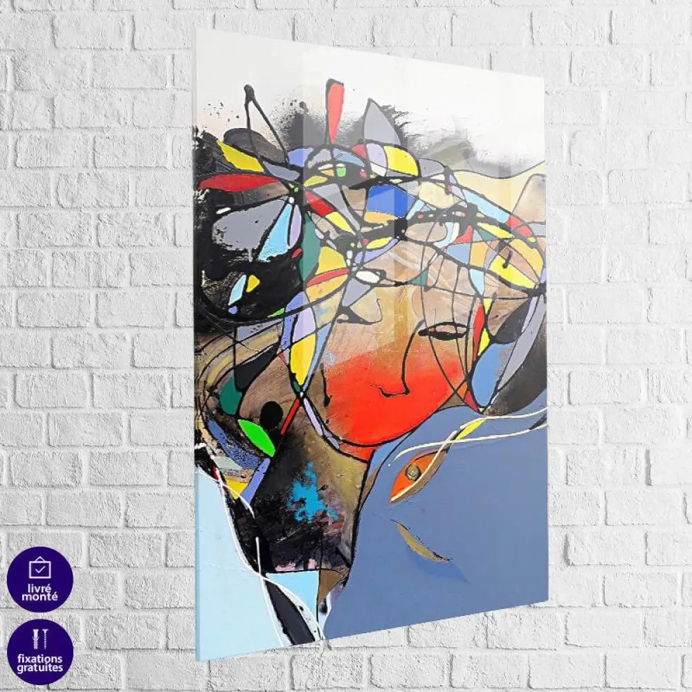 Tableau Abstrait Silhouette en Couleur - Montableaudeco