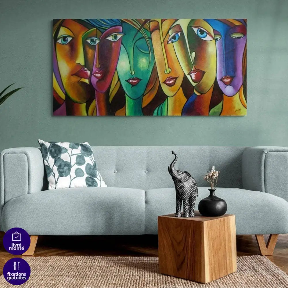 Tableau Abstrait Toute Les filles - Montableaudeco