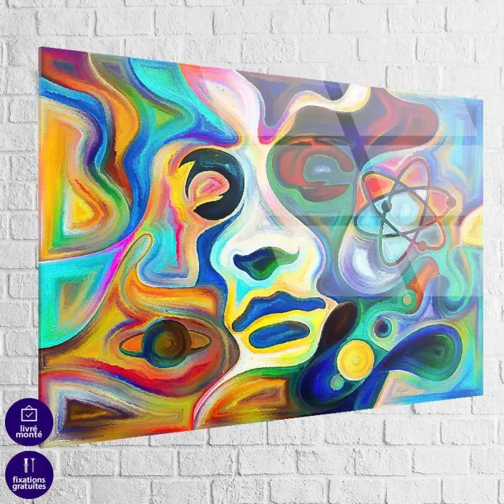 Tableau Abstrait Visage - Montableaudeco