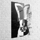 Tableau ACDC noir et blanc - Montableaudeco