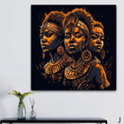 Tableau Afrique Femme Guerière Collection - Montableaudeco 11