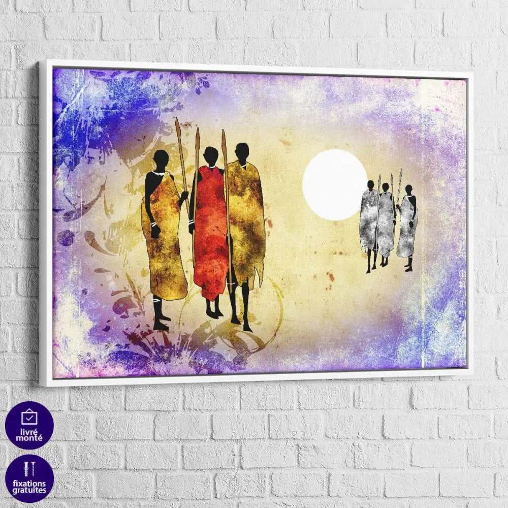 Tableau Afrique La Tribu du Soleil - Montableaudeco