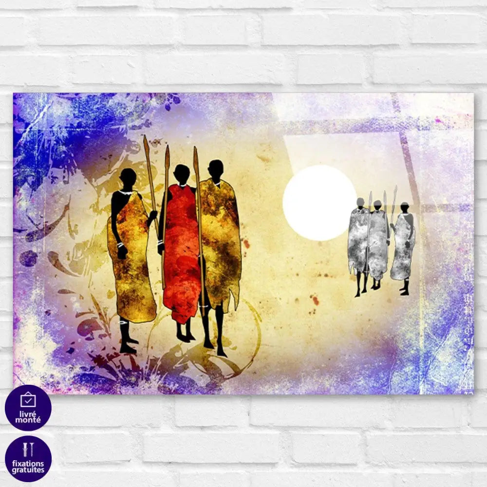 Tableau Afrique La Tribu du Soleil - Montableaudeco