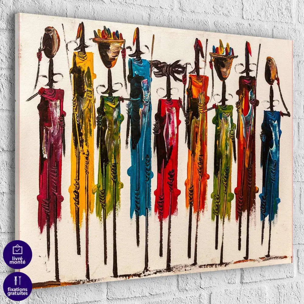 Tableau Afrique Les MaasaÏ - Montableaudeco