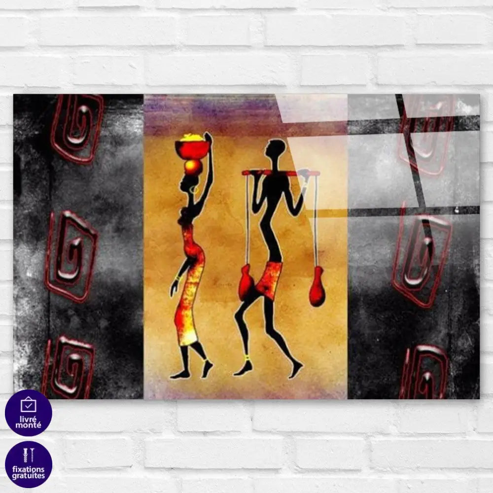 Tableau Afrique Les Porteurs - Montableaudeco