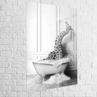 Tableau Animaux Le Bain de La Girafe et de L’Eléphant 40x60cm / Girafe / Plexiglas Tableau Animaux