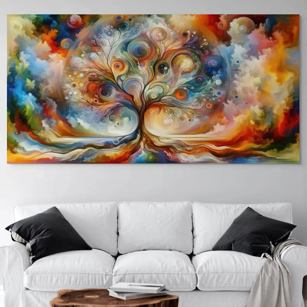 Tableau Arbre de Vie Symphonie des Couleurs